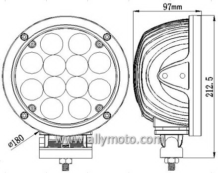 60W Cree LED Driving Light Work Light 1044